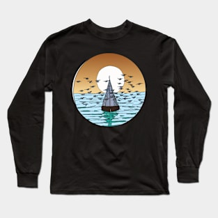 BEAUTIFUL BOAT ART Long Sleeve T-Shirt